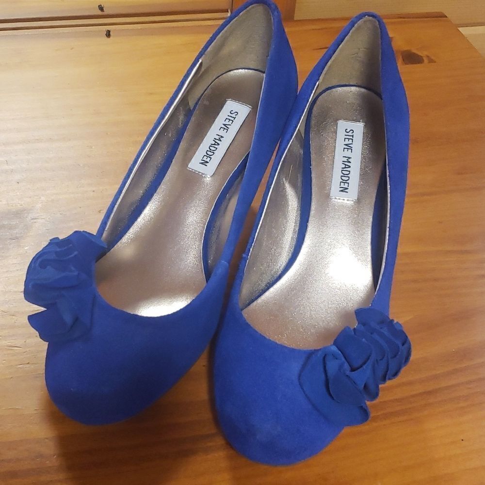 ‎Steve Madden Blue Heels - Picture 7 of 12